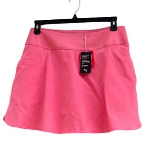 NWT Puma Athletic Skort Powershape Size Large Pink UPF Stretch Pickleball Golf